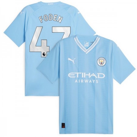 Manchester City 2023-24 Foden 47 Domácí - Fotbalové Dresy (S/S) Manchester City 2023-24 Foden 47 Domácí - Fotbalové Dresy (S/S)